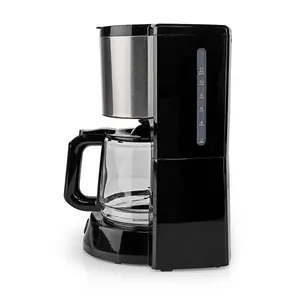 Filter Coffee Machine 1.5L 1000W for up to 12 Cups, with Keep Warm Function and Reusable Nylon Filter