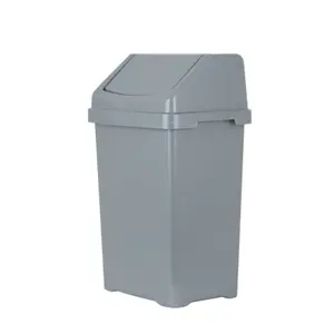 Wham Casa 1x 15L Swing Bin Silver