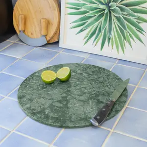 Argon Tableware Round Marble Chopping Board - 30cm