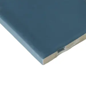 Vernisse Blue Gloss Ceramic Wall Tile Sample