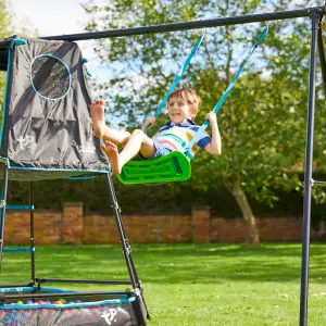 TP Explorer Metal Climbing Frame Set & Swing Black Edition