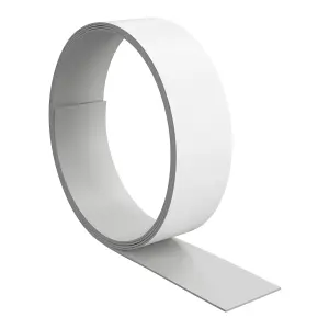 GoodHome Berberis White satin Worktop edging tape, (L)3m (W)42mm