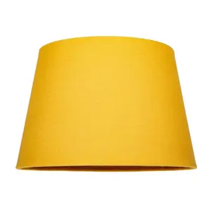 Traditional Linen Fabric Drum Shade for Pendant & Lampshade Yellow / 22cm H x 35cm W x 35cm D