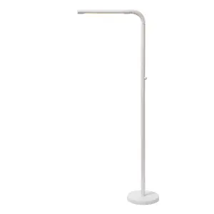 Lucide Gilly Classic Floor Reading Lamp - LED Dim. - 1x3W 2700K - White