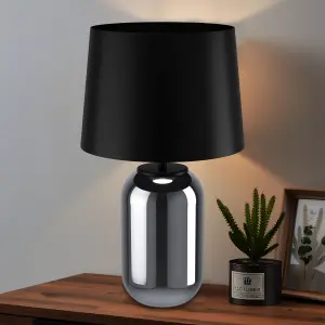 EGLO Cuite Glass & Metal Elegant Table Lamp