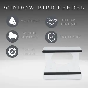 Window Bird Feeder With Suction Cups