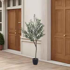 155cm H Artificial Olive Tree Decorative Plant in Planter Suitable for Office Living Room