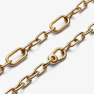 Pandora ME Small-Link Chain Bracelet - 14K Gold Plating - Sz. 20 cm