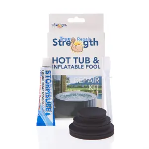 True Strength Repair - hot tub puncture repair kit - inflatable swimming pool lazy spa waterproof glue