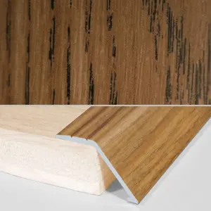 A47 41mm Aluminium Wood Effect Self Adhesive Door Threshold Ramp Profile - Castle Oak, 0.9m