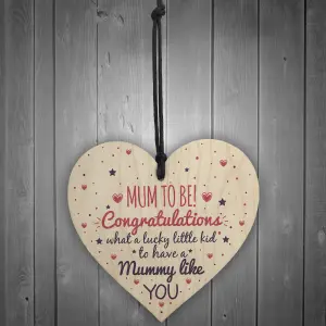 Red Ocean Baby Shower Mum To Be New Mum Baby Shower Friendship Baby Boy Girl Wooden Heart Gifts