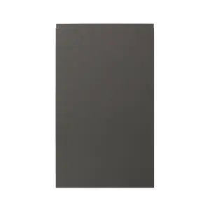 GoodHome Garcinia Integrated handle Gloss anthracite 50:50 Larder Cabinet door (W)600mm (H)1001mm (T)19mm