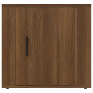 Berkfield Bedside Cabinets 2 pcs Brown Oak 50x39x47 cm