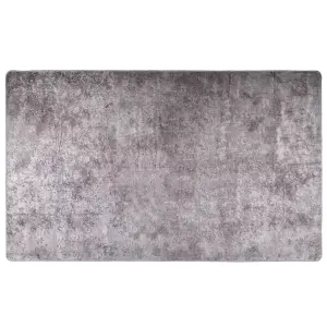 Rug Washable Grey 120x170 cm Anti Slip