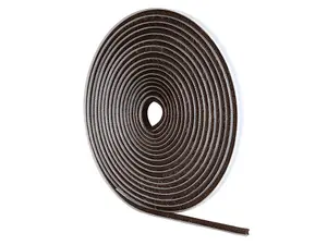 Stormguard Self Adhesive Brush Pile Insulation Tape 5m Long in Black