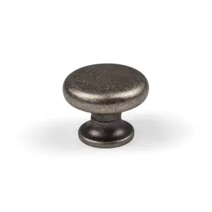 35mm Antique Pewter Round Cabinet Knob