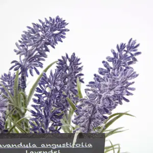 Homescapes Artificial Lavender Plant in Decorative Pot