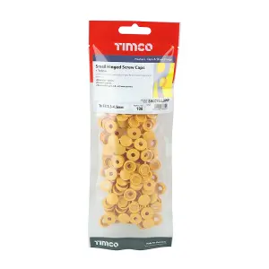 TIMco Hinged Screw Cap Small Yellow - To fit 3.0 to 4.5 Screw - 100 Pieces