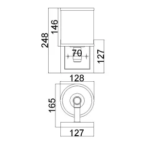 Elstead Prospect Park 1 Light Indoor Wall Light Satin Nickel, Chrome, Chrome, E27