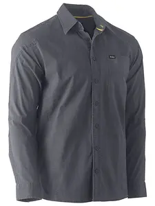 BISLEY WORKWEAR FLX & MOVE™ WORK SHIRT  CHARCOAL XS