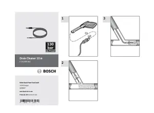 BOSCH 10m Drain Cleaner (To Fit: Bosch AQT, EasyAquatak & UniversalAquatak Pressure Washer Models Listed Below)