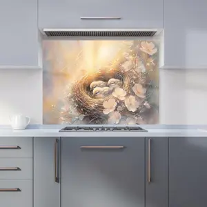 Ava Sterling: 00014 Premium Glass Kitchen Splashback W900mm x H650mm