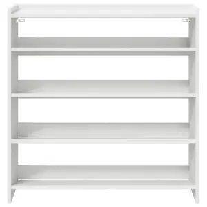 Berkfield Shoe Rack White 80x25x81 cm Engineered Wood