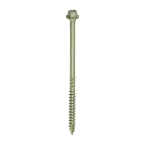 TIMCO Timber Screws Hex Flange Head Exterior Green - 6.7 x 125 (50pcs)