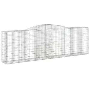 Berkfield Arched Gabion Baskets 20 pcs 400x50x120/140 cm Galvanised Iron