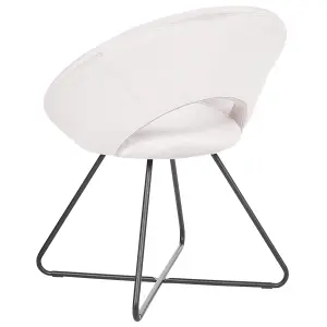 Dining Chair RACHEL Velvet Off-White