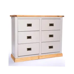 Bomporto 6 Drawer Chest of Drawers Bras Drop Handle