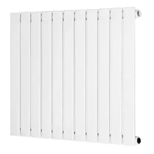 G-Rad White Single Flat Panel Horizontal Radiator - (H) 600 x (W) 748mm