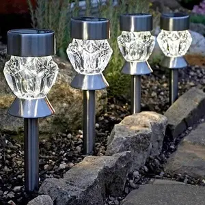 4 Pack Outdoor Solar Lights - Solar Powered Garden Lights with Auto Recharge Waterproof