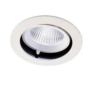 Luminosa Axial CCT 30W Round 30W Recessed Downlight Matt White Paint