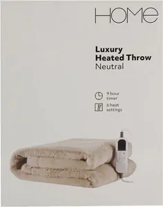 Home Neutral Heated Throw