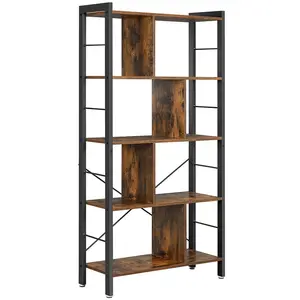 Westhought Bookcase Rustic Brown/Ink Black