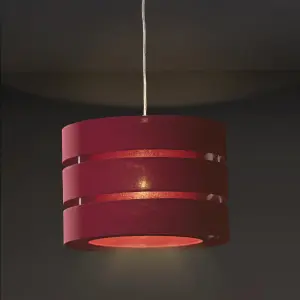 Trio Crimson red Pendant Light shade (D)35cm