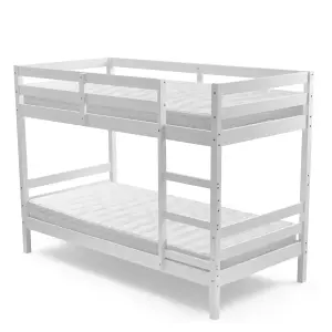 Wooden Bunk Bed Single Splittable Twin Sleeper