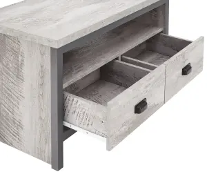 GFW Boston Corner TV Unit Grey