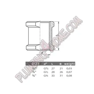 PEPTE 1/2 Inch Pipe Coupling Female Thread Connection Screwed Fittings Muff