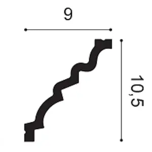 Orac Decor C326F Autoire Cornice 2 Pack - 4 Metres