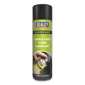 Sealey Chain & Cable Clear Lubricant 500ml SCS017S