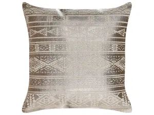 Throw Cushion OUJDA Cotton 50 x 50 cm Geometric Rose Gold