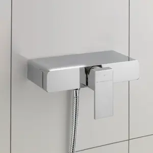 Bathroom Slider Rail Kit & Cool Touch Thermostatic Shower Valve Mixer + Tap