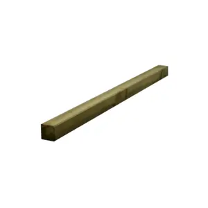 PACK OF 15 (Total 15 Units) - 47mm x 50mm Sawn Softwood Carcassing Treated Green Timber - 4800mm Length