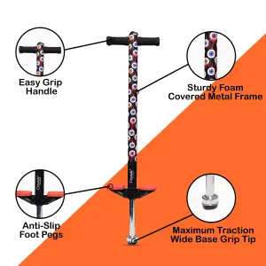 Pogo Stick for Kids & Adults  Fun Exercise Toy for Boys & Girls, Lightweight Gift Set Irvine eyes