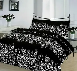 Charlotte Floral Printed Duvet Quilt Cover Poly Cotton Bedding Set All Sizes