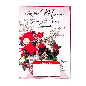 Simon Elvin Youre So Very Special Mum Christmas Card (Pack of 6) White/Red/Green (One Size)