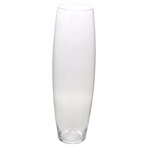 URBNLIVING 60cm Tall Cylinder Clear Glass Flower Vase Decoration Home Wedding Decor Party