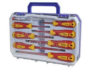 Faithfull VDE Soft Grip Screwdriver Set (Case), 8 Piece FAISDVDESET8